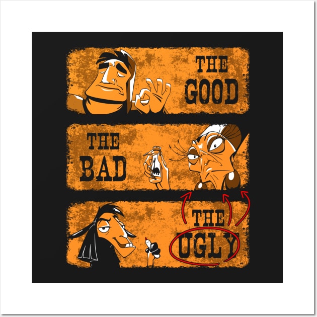 The Good, The Bad and The Llama Wall Art by Coppi